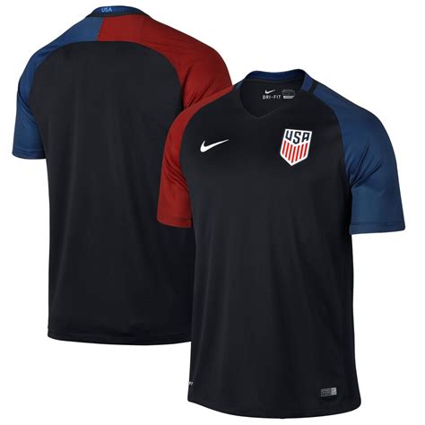 Nike USMNT Black 2016 Away Authentic Performance Jersey